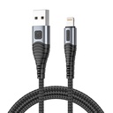 USB na Lightning kabel Vipfan X10, 3A, 1.2m, pleten (crni).