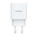 Mrežni punjač Vipfan E04, USB-C, 20W, QC 3.0 (bijeli)