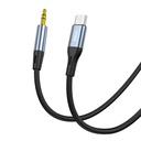 Kabel Vipfan L06 USB-C na mini jack 3.5mm AUX, 1m (sivo)