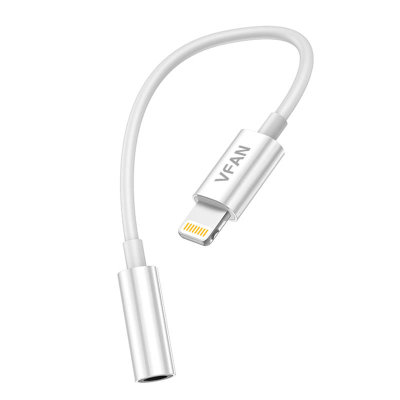 Kabel Vipfan L07 Lightning na mini jack 3.5mm AUX, 10cm (bijeli)