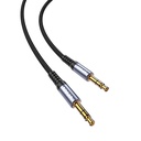 Kabel Vipfan L11 mini jack 3.5mm AUX, 1m, pozlaćen (sivo)