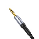 Kabel Vipfan L11 mini jack 3.5mm AUX, 1m, pozlaćen (sivo)