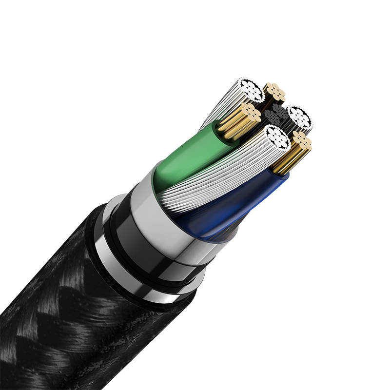 Kabel Vipfan L11 mini jack 3.5mm AUX, 1m, pozlaćen (sivo)