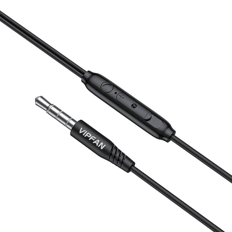 Žičane in-ear slušalice Vipfan M10, jack 3.5mm (crne)