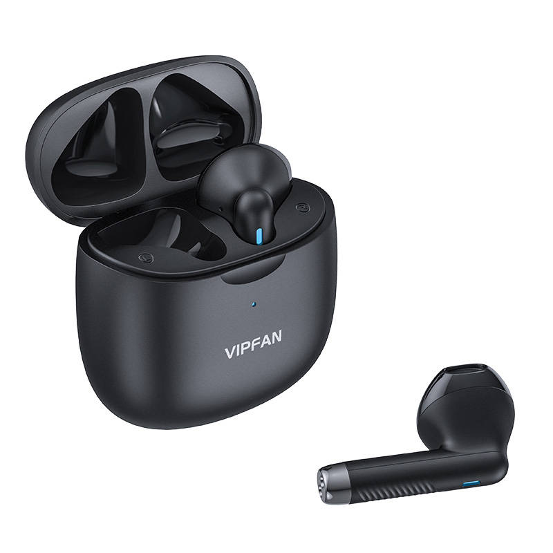 Bežične slušalice TWS Vipfan T06, Bluetooth 5.0 (crne)