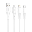 USB na Micro USB kabel Vipfan Colorful X12, 3A, 1m (bijeli)