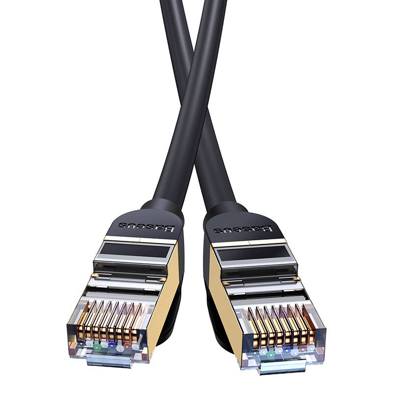 Baseus Ethernet RJ45, 10 Gbps, 1,5 m mrežni kabel (crni)