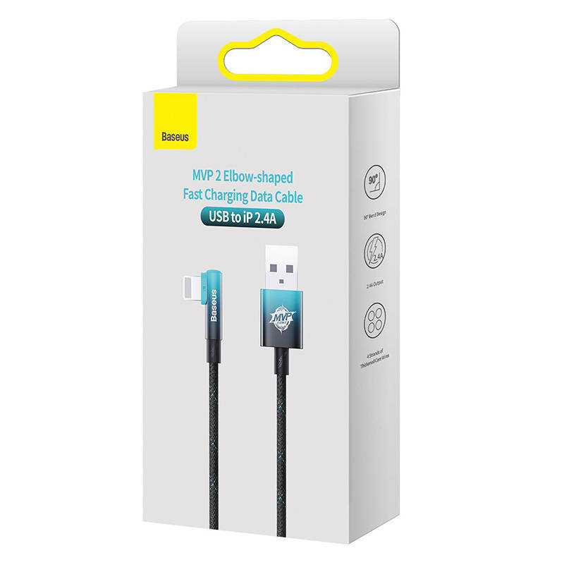 Baseus MVP 2 Lightning 1m 20W kabel - (crno-plavi)