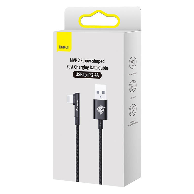 Baseus MVP 2 Lightning 2m 20W kabel - (crni)