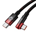 Baseus MVP2 USB-C na USB-C kabel, 100 W, 1 m (crno/crveno)