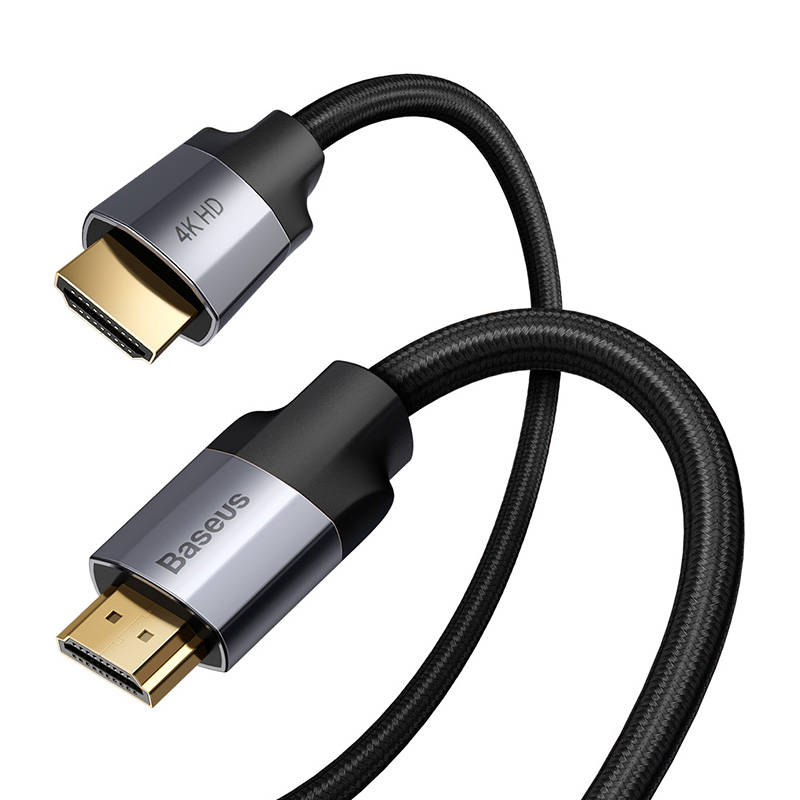 Baseus Enjoyment Series HDMI kabel, 4K, 0,75 m (crno/sivo)