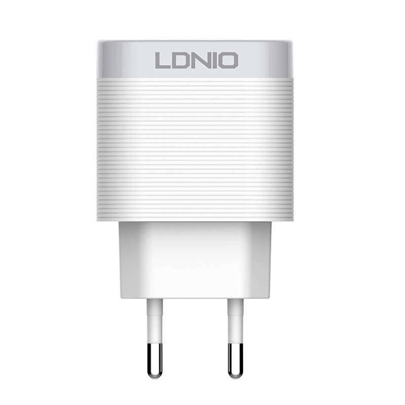 Zidni punjač LDNIO A303Q, USB-C, QC 3.0, 18W (bijeli)