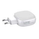 Zidni punjač LDNIO A3510Q, 2x USB + USB-C, PD + QC 3.0, 32W (bijeli)