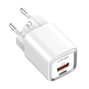 Zidni punjač LDNIO A2318C, USB + USB-C, PD + QC 3.0, 20W (bijeli)