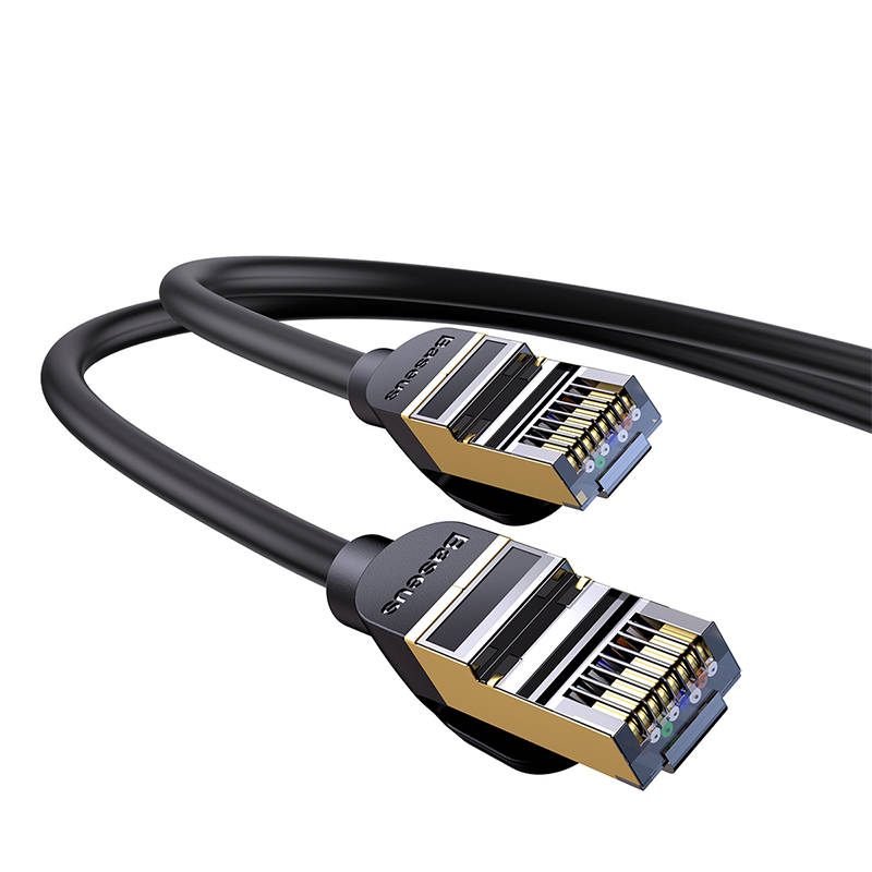 Baseus Ethernet RJ45, 10Gbps, 8m mrežni kabel (crni)