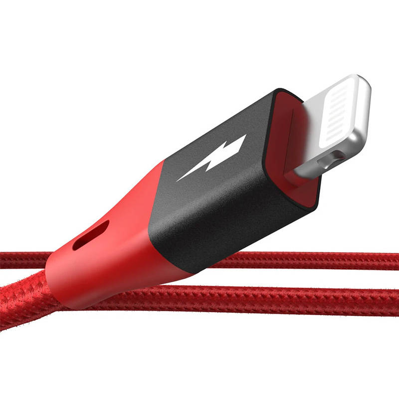 USB kabel za Lightning BlitzWolf MF-10 Pro, MFI, 20W, 1.8m (crveni)