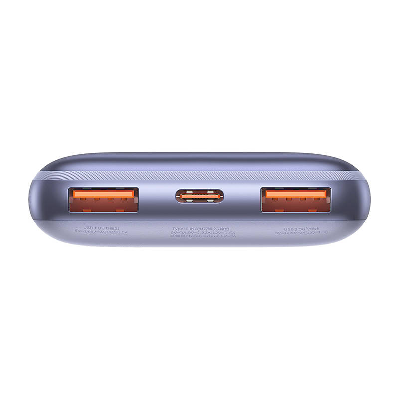 Powerbank Baseus Bipow Pro 10000mAh, 2xUSB, USB-C, 20W (ljubičasta)