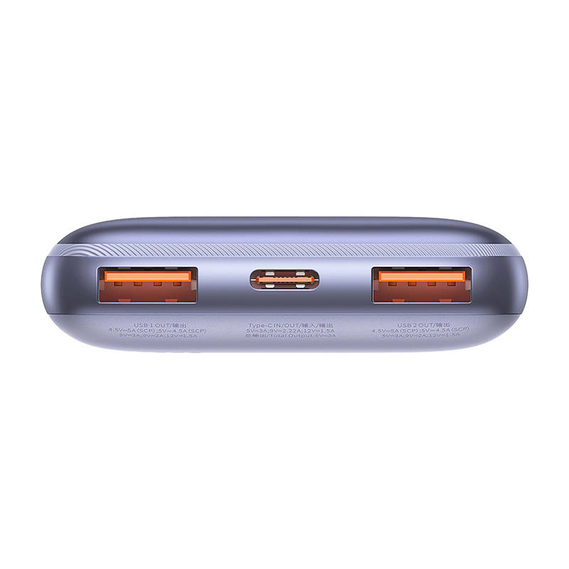 Powerbank Baseus Bipow Pro 10000mAh, 2xUSB, USB-C, 22.5W (ljubičasta)