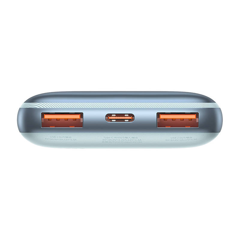 Powerbank Baseus Bipow Pro 10000mAh, 2xUSB, USB-C, 20W (plavi)