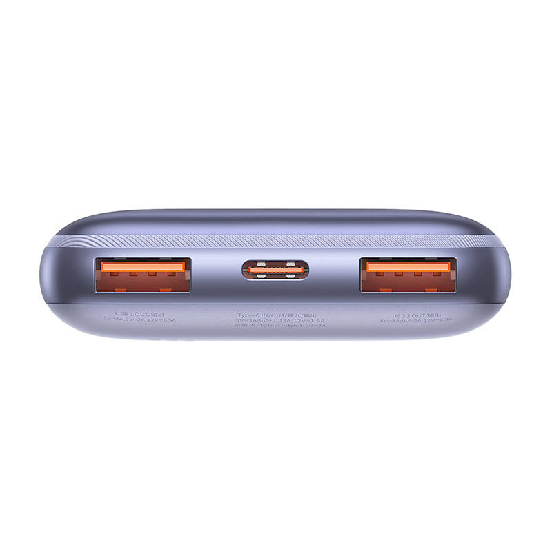 Powerbank Baseus Bipow Pro 10000mAh, 2xUSB, USB-C, 20W (ljubičasta)