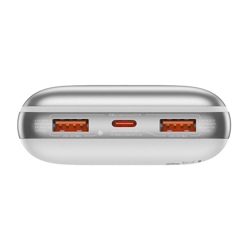 Powerbank Baseus Bipow Pro 20000mAh, 2xUSB, USB-C, 22.5W (bijeli)