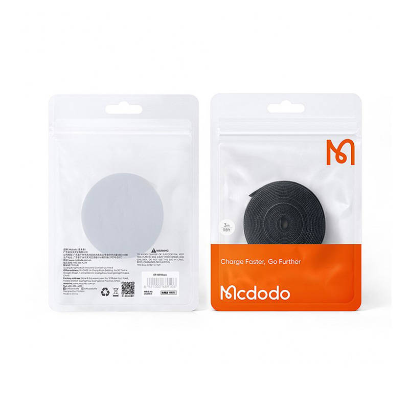 Velcro traka, organizator kabela Mcdodo VS-0960 1m (crna)