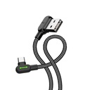 USB na USB-C kabel Mcdodo CA-5280 LED, 0,5 m (crni)