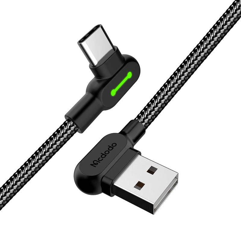 USB na USB-C kabel Mcdodo CA-5280 LED, 0,5 m (crni)