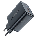 Zidni punjač Acefast A29 PD50W GAN 2x USB-C 50W (crni)