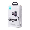 Auto punjač Joyroom JR-CL20, 2x USB + 2x Lightning, 57W + Lightning kabel (crni)