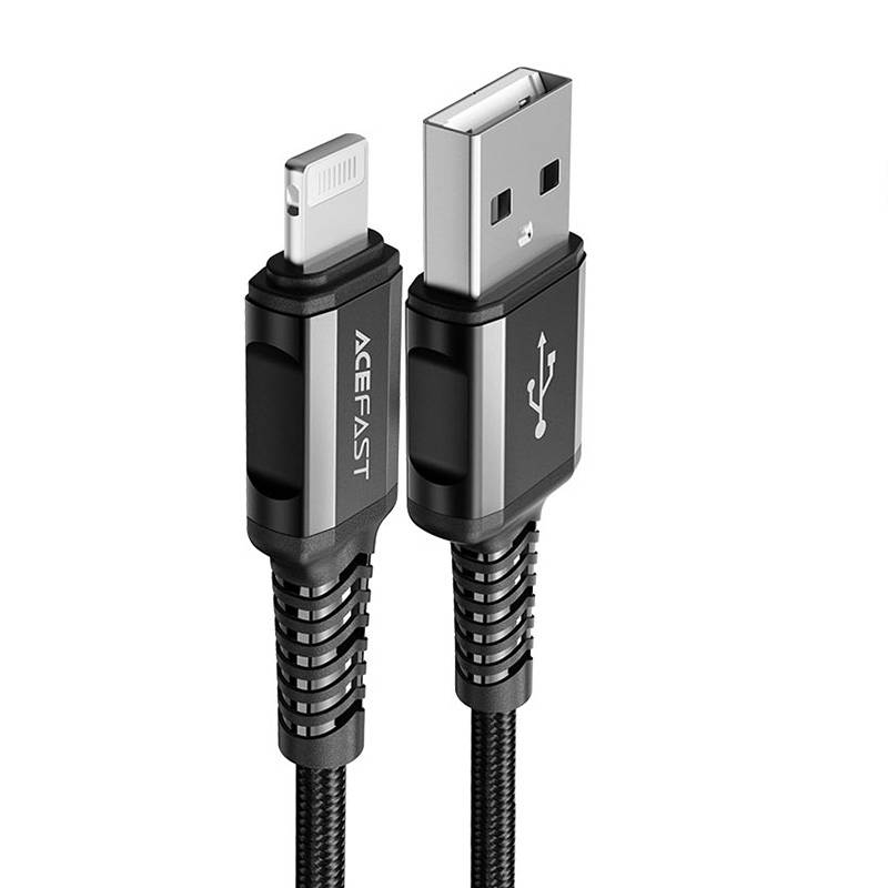 Kabel USB na Lightning Acefast C1-02, 1,2 m (crni)