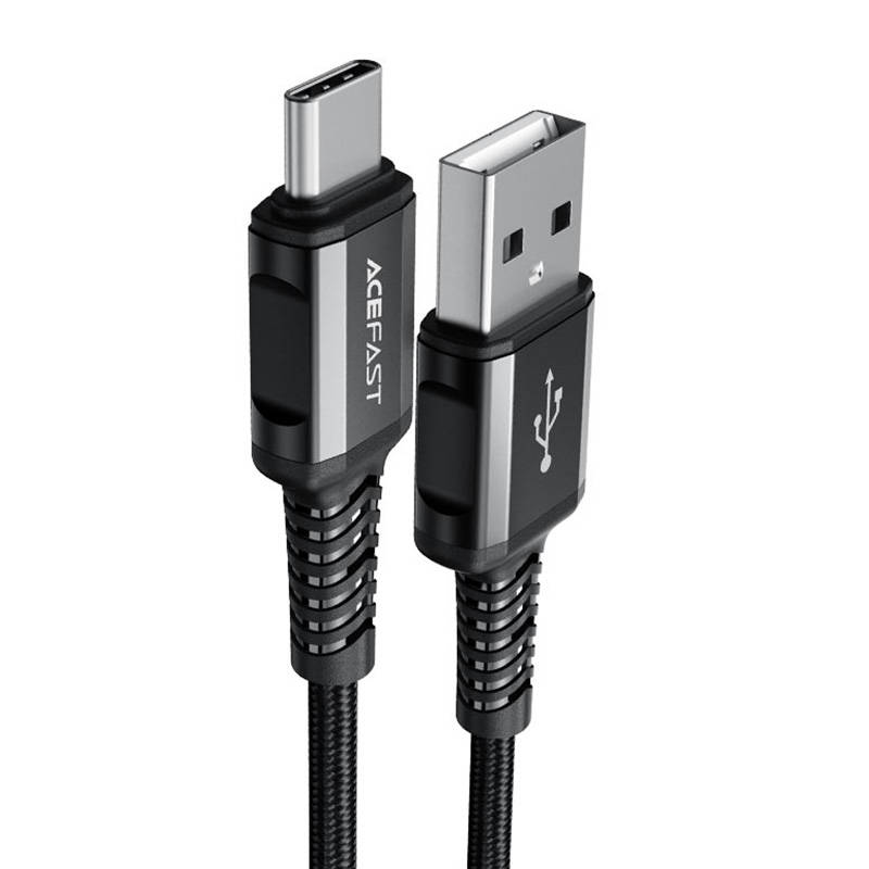 Kabel USB do USB-C 1.2m Acefast C1-04 (crni)