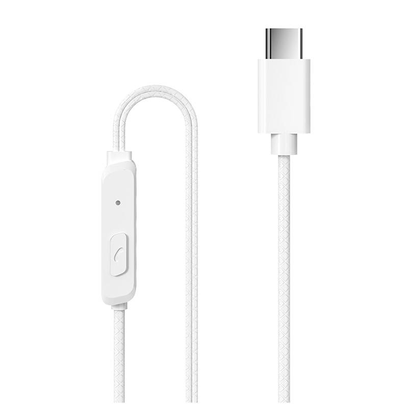 Žičane slušalice Dudao X3B s USB-C utikačem (bijele)