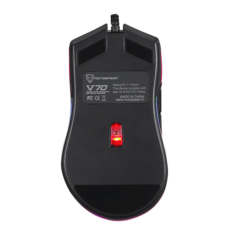 MMotospeed V70 žičani igraći miš crni