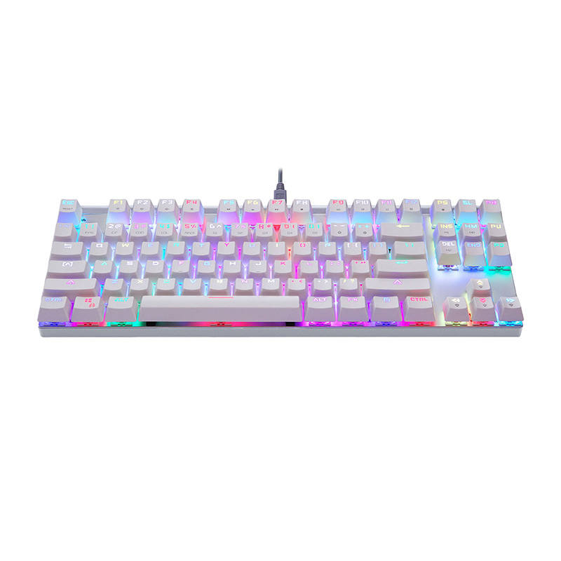 Mehanička gaming tipkovnica Motospeed CK101 RGB (bijela)