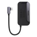 Hub 6u1 Baseus PadJoy Series USB-C na USB 3.0 + HDMI + USB-C PD + utičnica 3,5 mm + SD/TF (siva)