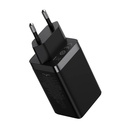 Zidni punjač Baseus GaN5 Pro 2xUSB-C + USB, 65W (crni)