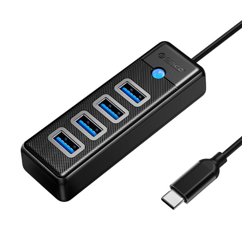 Orico Hub adapter USB-C na 4x USB 3.0, 5 Gbps, 0,15 m (crni)