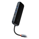 Hub 6u1 Baseus AcmeJoy serija USB-C na 2xUSB 3.0 + USB 2.0 + USB-C PD + HDMI + RJ45 (tamno sivi)