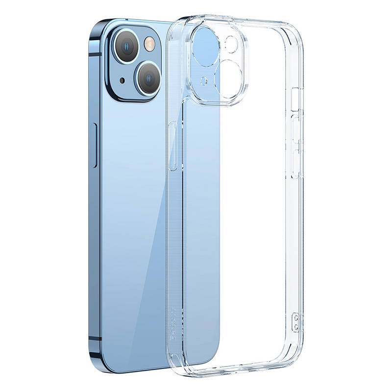 Baseus SuperCeramic Transparent Glass Case and Tempered Glass set za iPhone 14 Plus