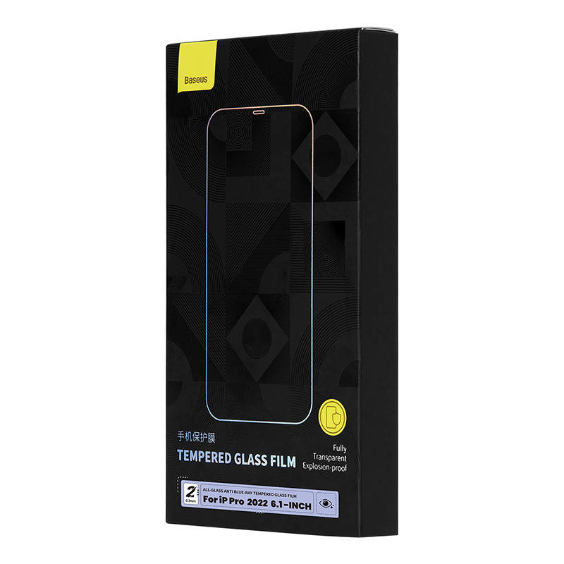 Baseus Tempered Glass Anti-blue light 0.3mm za iPhone 14 Pro (2kom)