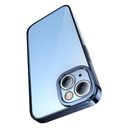 Baseus Glitter Transparent Case and Tempered Glass set za iPhone 14 Plus (plavi)