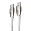 USB-C kabel za USB-C Baseus Glimmer Series, 100 W, 1 m (bijeli)