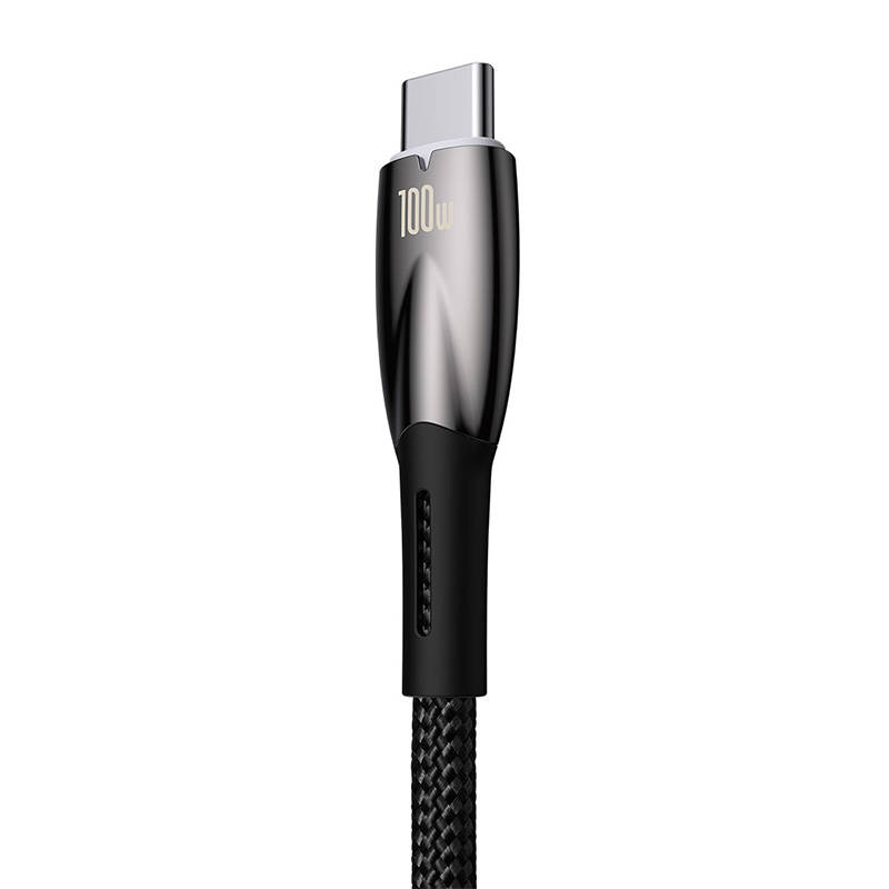 USB kabel za USB-C Baseus Glimmer Series, 100W, 2m (crni)