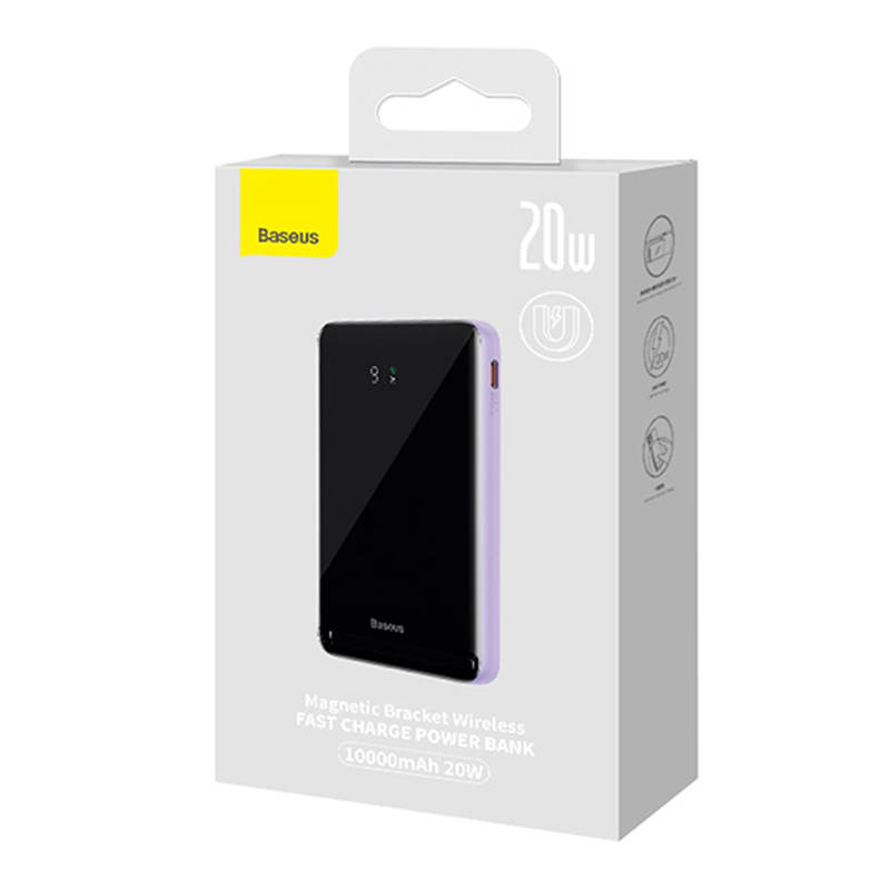 Powerbank Baseus Magnetic 10000mAh 20W (ljubičasta)