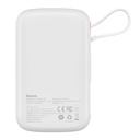 Powerbank Baseus Qpow PRO s kabelom, USB-C, 2xUSB, 10000mAh, 20W (bijeli)