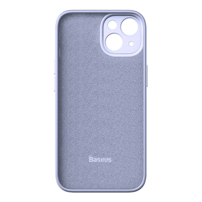 Baseus Liquid Silica Gel Case za iPhone 14 (lavanda)+ kaljeno staklo + set za čišćenje