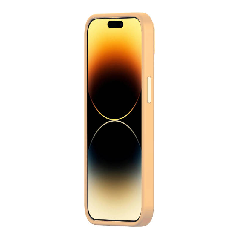 Baseus Liquid Silica Gel Case za iPhone 14 Pro (Sunglow)+ kaljeno staklo + set za čišćenje