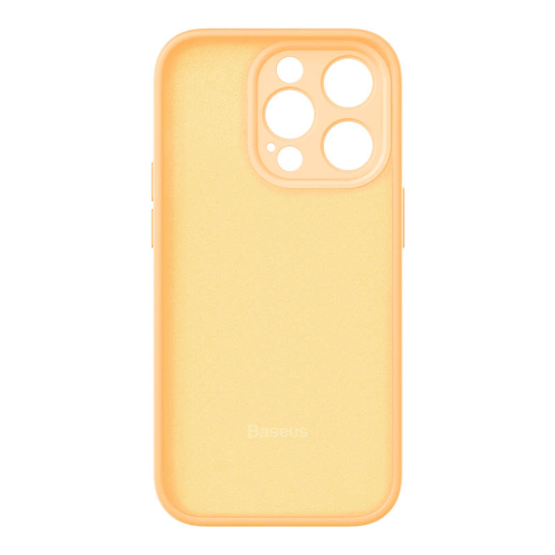 Baseus Liquid Silica Gel Case za iPhone 14 Pro (Sunglow)+ kaljeno staklo + set za čišćenje