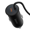 Baseus CW01 magnetski držač za auto telefon na ventilacijsku rešetku s auto punjačem USB-C, 15W + 25W (crni)